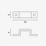 Montagehalterung 230V LED Leisten 5730 Montagehalterung 230V LED Leisten 5730