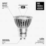 6W LED COB GU10 Spot Neutralweiß