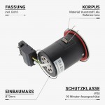 Einbaurahmen für LED GU10 Rund Schwenkbar Inox IP20