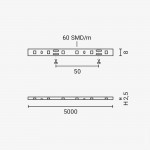 60SMD/m 4,8W/m 12V LED Streifen 3528 Grün Spritzwassergeschützt 1m 60SMD/m 4,8W/m 12V LED Streifen 3528 Grün Spritzwassergeschützt 1m