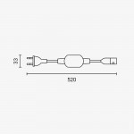 Anschlußkabel 230V Outdoor Streifen 5730