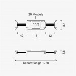 LED 12V SMD 3 3014 Modul 0,36W IP65 Grün LED 12V SMD 3 3014 Modul 0,36W IP65 Grün