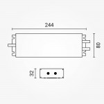 200W 12V DC Metall Netzteil Professional Wassergeschützt