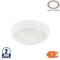 8W LED Aufbau Leuchte Kunststoff Rund Neutralweiß IP65