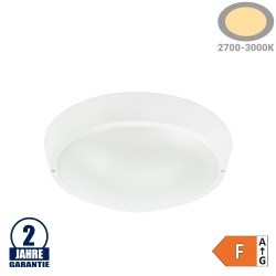 13W LED Aufbau Leuchte Kunststoff Rund Warmweiß IP65