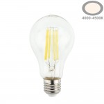 12W LED FILAMENT E27 A65 Birne Glas Neutralweiß