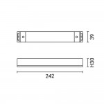 Verbinder für LED Linearleuchte mit Abhängung UGR19