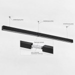 Verbinder für LED Linearleuchte mit Abhängung UGR19