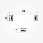 100W 12V DC Metall Netzteil Professional Slim Dimmbar