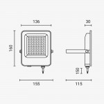 30W LED Fluter Grünes Licht IP65