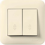 Doppelwechselschalter KARINA LIFE cremeweiß 250V/10A Doppelwechselschalter KARINA LIFE cremeweiß 250V/10A