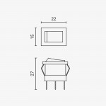 Wippschalter beleuchtet 250V 6A Wippschalter beleuchtet 250V 6A