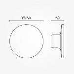 12W LED Wandleuchte Rund Schwarz IP65 Warmweiß 12W LED Wandleuchte Rund Schwarz IP65 Warmweiß