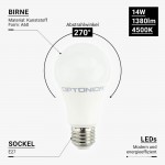 14W LED E27 A60 Birne Kunststoff Neutralweiß 14W LED E27 A60 Birne Kunststoff Neutralweiß