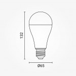 17W LED E27 A65 Birne Kunststoff Kaltweiß 17W LED E27 A65 Birne Kunststoff Kaltweiß
