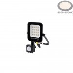 10W LED SMD Fluter schwarzes Gehäuse mit Bewegungsmelder Neutralweiß 10W LED SMD Fluter schwarzes Gehäuse mit Bewegungsmelder Neutralweiß