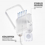 20W LED SMD Fluter weißes Gehäuse mit Bewegungsmelder Kaltweiß 20W LED SMD Fluter weißes Gehäuse mit Bewegungsmelder Kaltweiß
