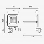 20W LED SMD Fluter weißes Gehäuse mit Bewegungsmelder Kaltweiß 20W LED SMD Fluter weißes Gehäuse mit Bewegungsmelder Kaltweiß