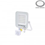 20W LED SMD Fluter weißes Gehäuse mit Bewegungsmelder Kaltweiß 20W LED SMD Fluter weißes Gehäuse mit Bewegungsmelder Kaltweiß
