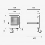 30W LED SMD Fluter weißes Gehäuse mit Bewegungsmelder Neutralweiß 30W LED SMD Fluter weißes Gehäuse mit Bewegungsmelder Neutralweiß
