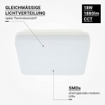 18W LED Nachtleuchte Quadratisch mit Bewegungsmelder CCT IP54 18W LED Nachtleuchte Quadratisch mit Bewegungsmelder CCT IP54