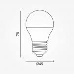 3,5W LED E27 G45 Birne Kunststoff Neutralweiß 3,5W LED E27 G45 Birne Kunststoff Neutralweiß
