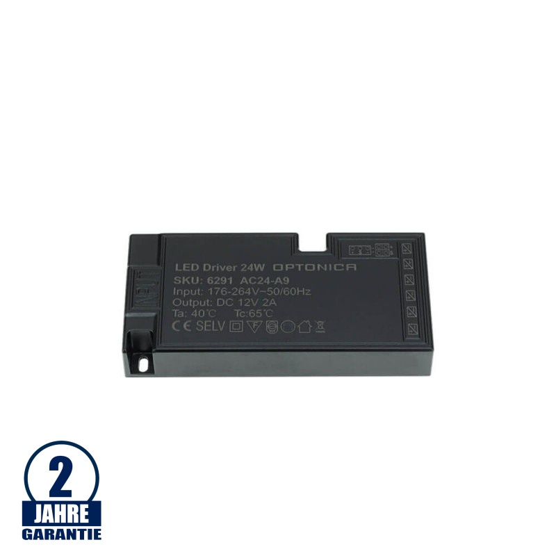 AC/DC-Wandler Einbau, 37W, Geschlossen Metall, TÜV | MEANWELL - LED AC/DC-Wandler Einbau, 37W, Geschlossen Metall, TÜV | MEANWELL - LED