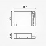 LED Single Color Controller Funk, Tastersteuerung u. 0-10V steuerbar - 12-48 V DC, max. 20A LED Single Color Controller Funk, Tastersteuerung u. 0-10V steuerbar - 12-48 V DC, max. 20A