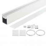 LED Linearleuchten-Profil Weiß 2m SET OP