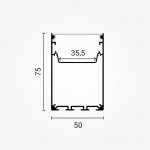 LED Linearleuchten-Profil Weiß 2m SET OP