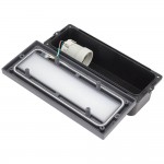 Wandleuchte mit E27 Fassung Grau V3 IP54 Wandleuchte mit E27 Fassung Grau V3 IP54