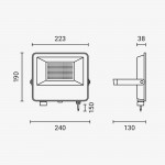 100W LED Fluter CCT Easy Fix IP65