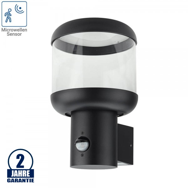 Wandleuchte mit E27 Fassung und Bewegungsmelder IP54 Wandleuchte mit E27 Fassung und Bewegungsmelder IP54