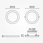 10/15/18W LED Ein- u. Aufbauleuchte mit Bewegungsmelder Weiß CCT