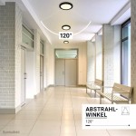 10/15/18W LED Ein- u. Aufbauleuchte Schwarz CCT