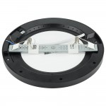 10/15/18W LED Ein- u. Aufbauleuchte Schwarz CCT