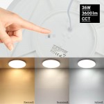 36W LED Deckenleuchte matt CCT IP44