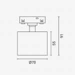 7W LED Spot Magnetic Line M05 Warmweiß 7W LED Spot Magnetic Line M05 Warmweiß