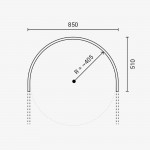 Bogenschiene horizontal Magnetic Line M05 Bogenschiene horizontal Magnetic Line M05