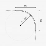 Bogenschiene vertikal Magnetic Line M05
