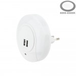 Nachtlichtstecker 0,5W mit USB Anschluss Nachtlichtstecker 0,5W mit USB Anschluss