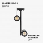 14W LED Punktstrahler Design 2-flammig Magnetic Line M05 Neutralweiß