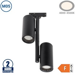 14W LED Punktstrahler Design 2-flammig Magnetic Line M05 Neutralweiß