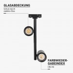 14W LED Punktstrahler Design 2-flammig Magnetic Line M05 Warmweiß 14W LED Punktstrahler Design 2-flammig Magnetic Line M05 Warmweiß