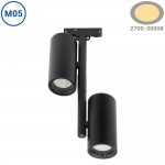 14W LED Punktstrahler Design 2-flammig Magnetic Line M05 Warmweiß 14W LED Punktstrahler Design 2-flammig Magnetic Line M05 Warmweiß