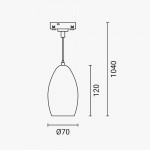 10W LED Pendelleuchte Magnetic Line M05 Warmweiß 10W LED Pendelleuchte Magnetic Line M05 Warmweiß
