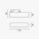 6W LED Linearleuchte Antiblend-Effekt Magnetic Line M05 Neutralweiß