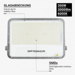 300W LED Fluter Professional Grau 100cm Anschlusskabel Kaltweiß 300W LED Fluter Professional Grau 100cm Anschlusskabel Kaltweiß