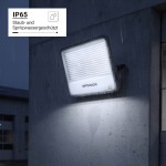 300W LED Fluter Professional Grau 100cm Anschlusskabel Kaltweiß 300W LED Fluter Professional Grau 100cm Anschlusskabel Kaltweiß