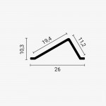 LED Profil für indirekte Beleuchtung 30/60° LED Profil für indirekte Beleuchtung 30/60°